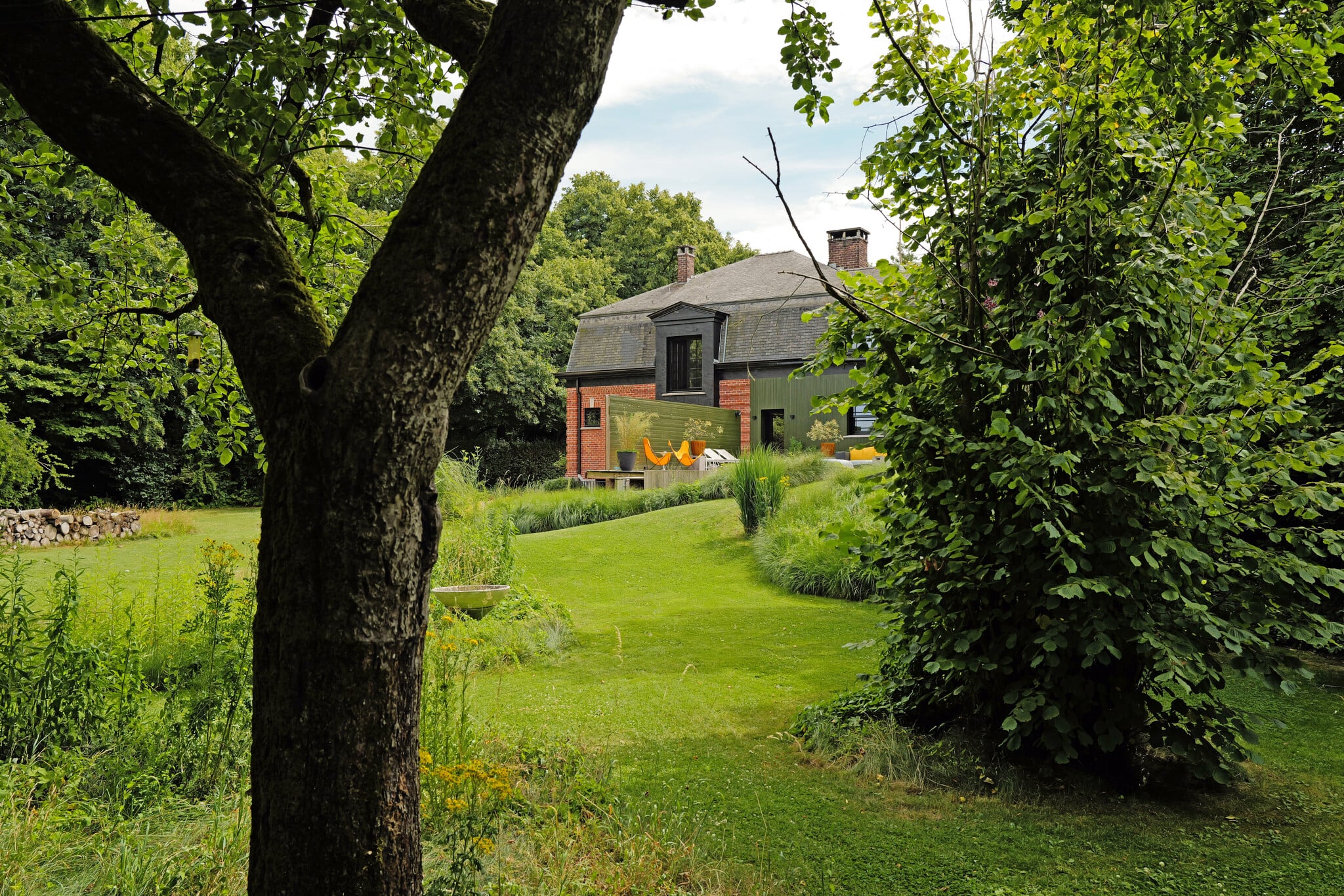 Director's residence in a green setting, 1951