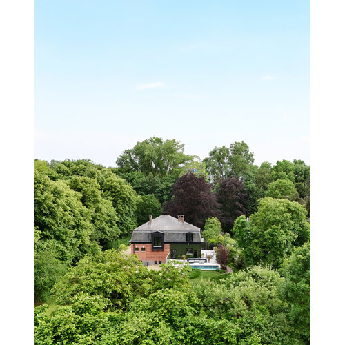 Director's residence surrounded by greenery