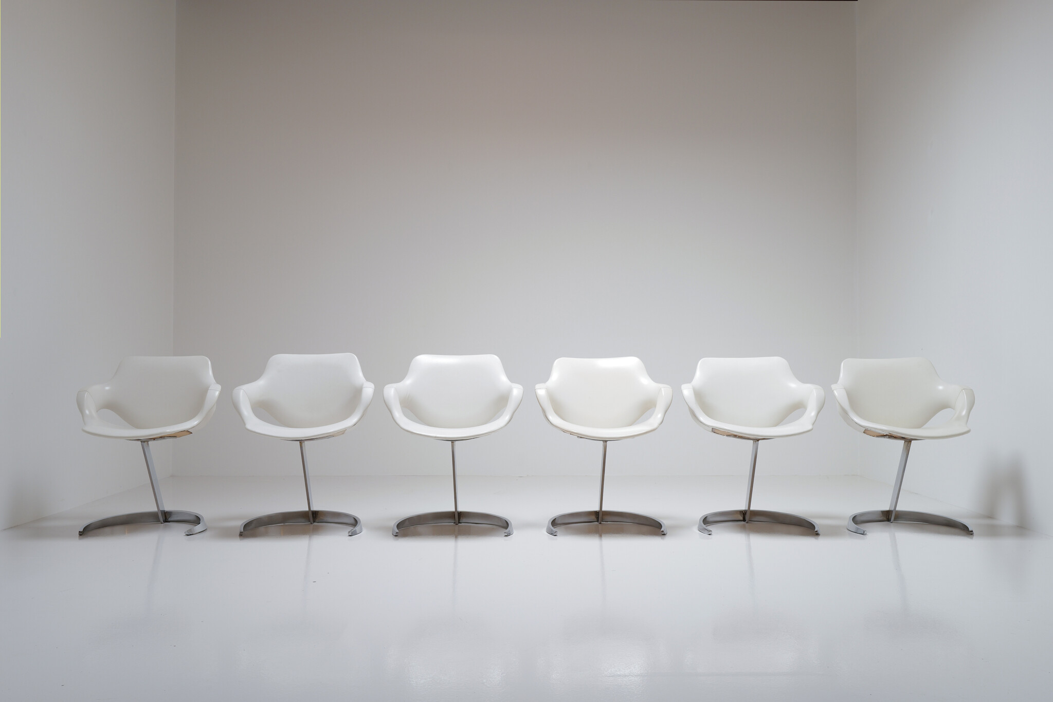 Euro International Steel dining set, België, 1970s