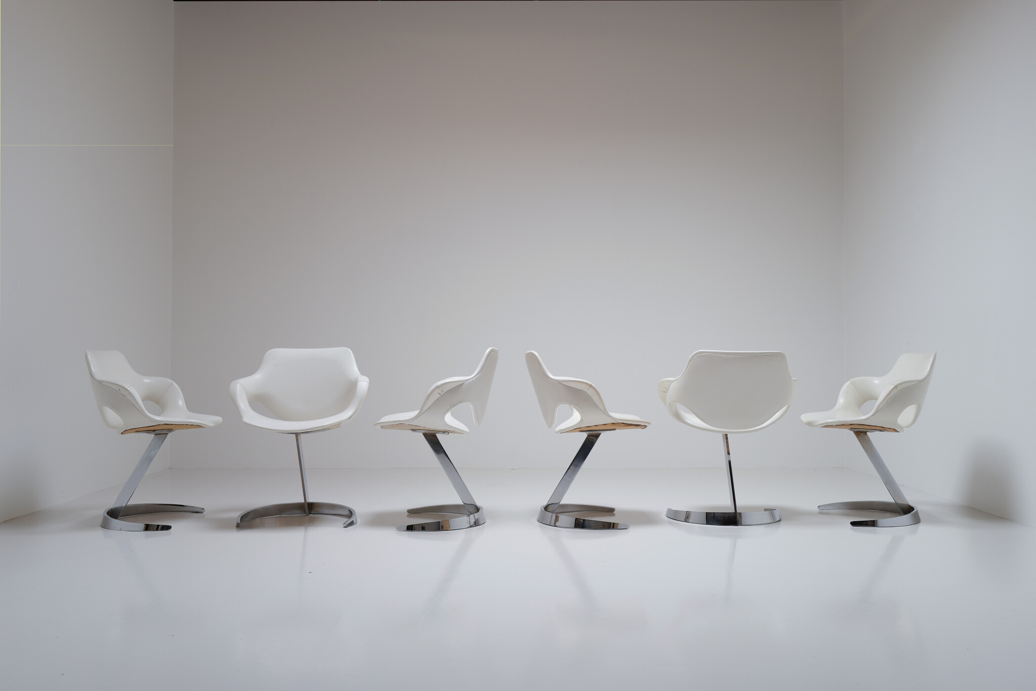 Euro International Steel dining set, België, 1970s
