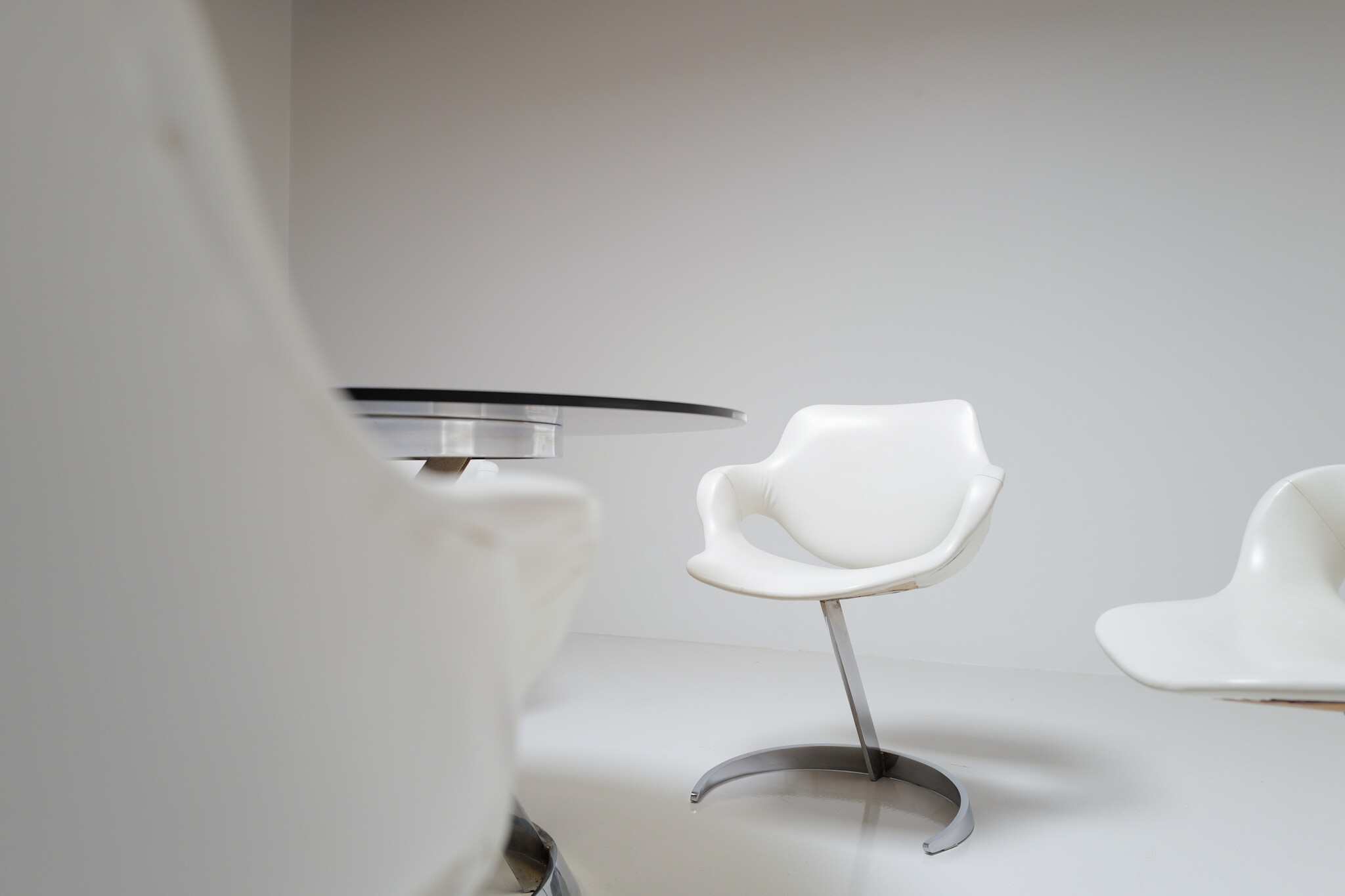Euro International Steel dining set, België, 1970s