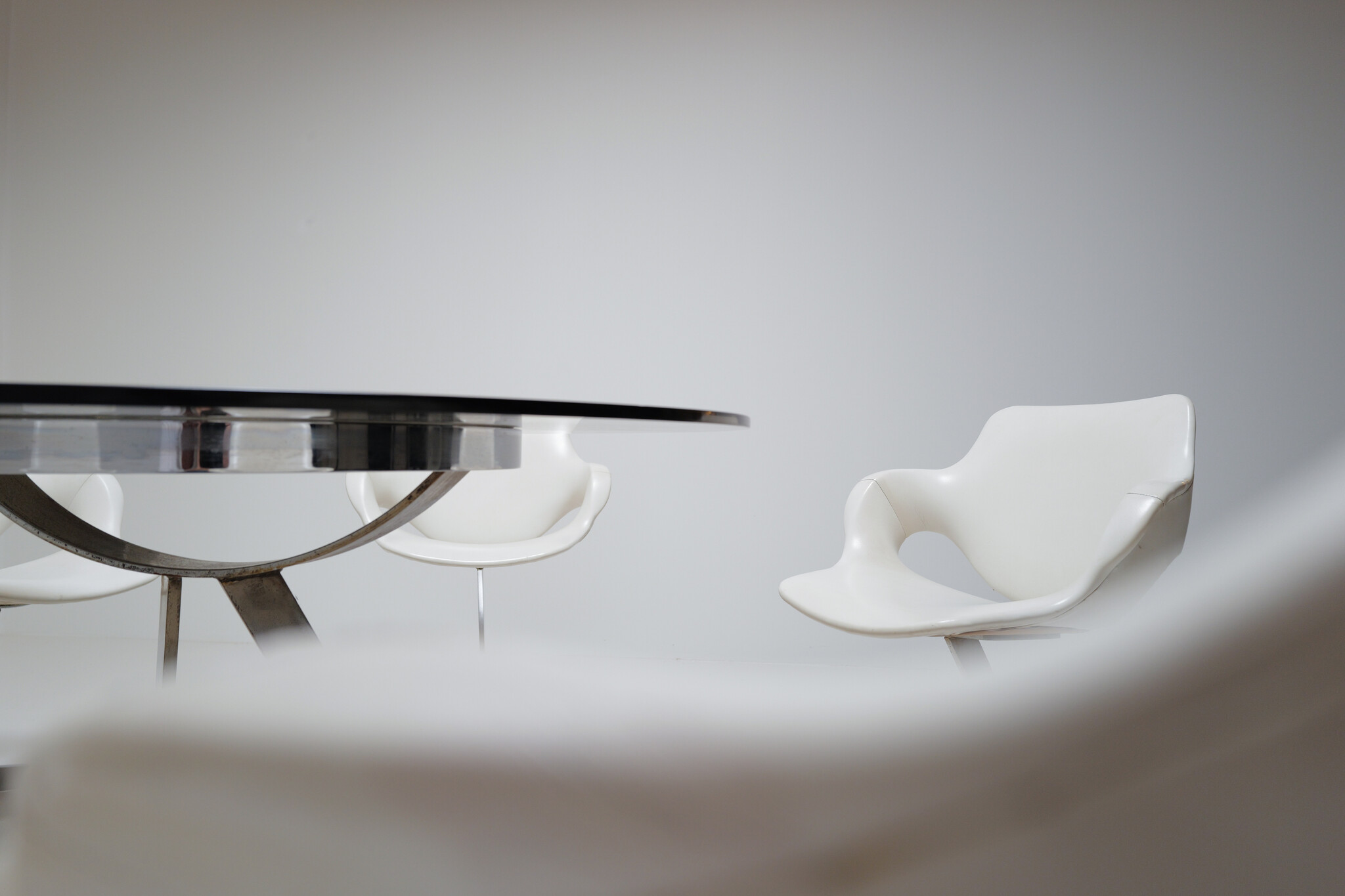 Euro International Steel dining set, België, 1970s