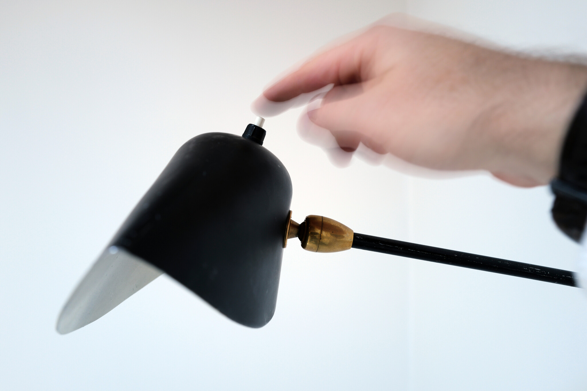 Wandlamp van Serge Mouille, eerste editie, 1953