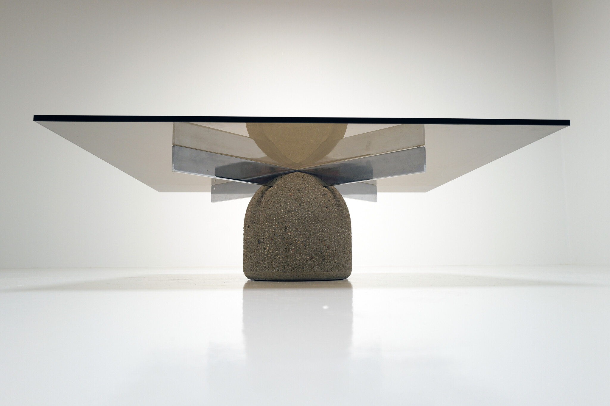 “Paracarro” salontafel van Giovanni Offredi voor Saporiti, 1970s