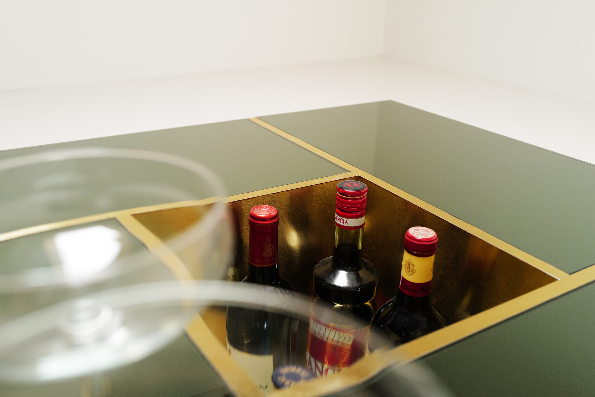 Barsalontafel in zwart en goud