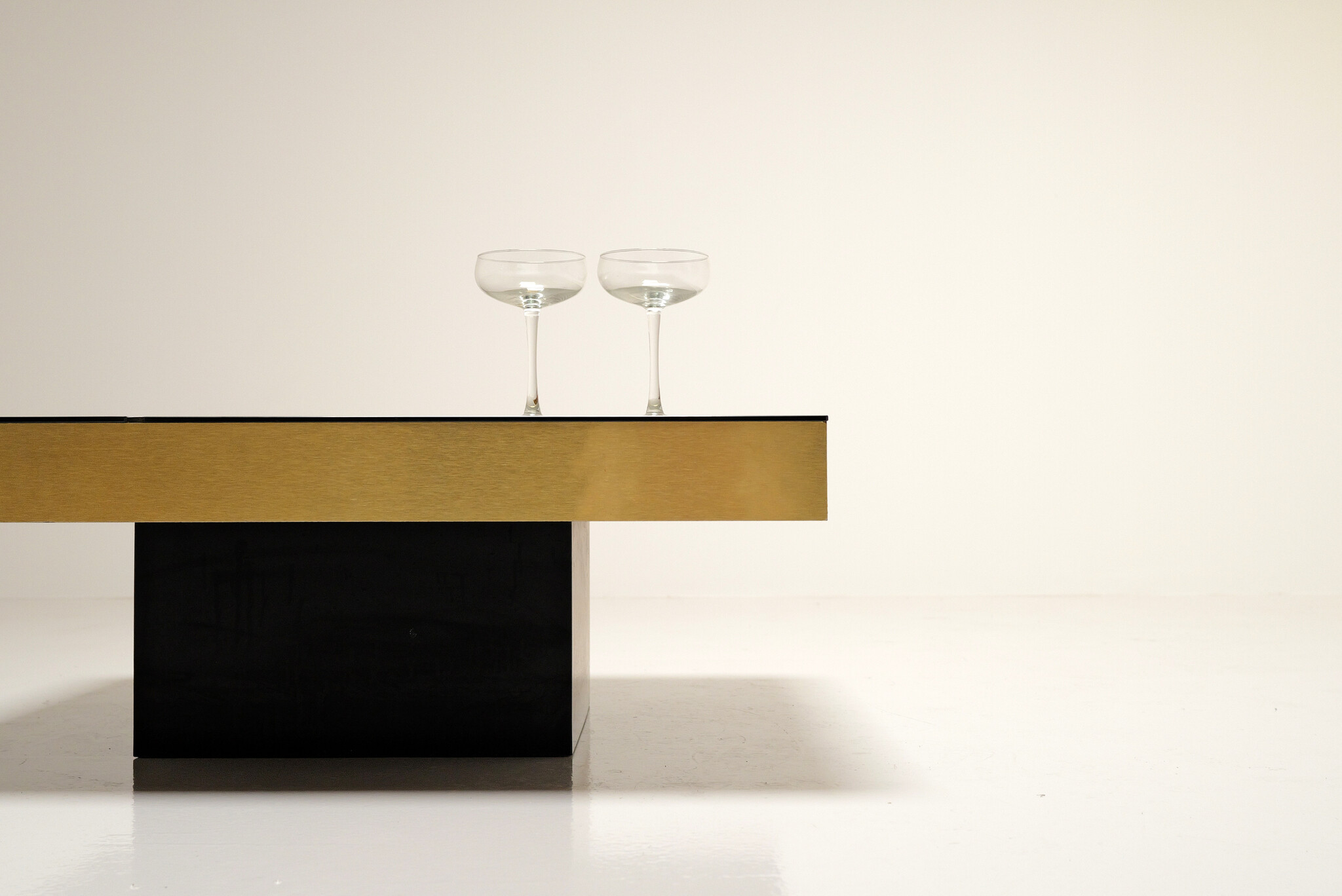 Barsalontafel in zwart en goud