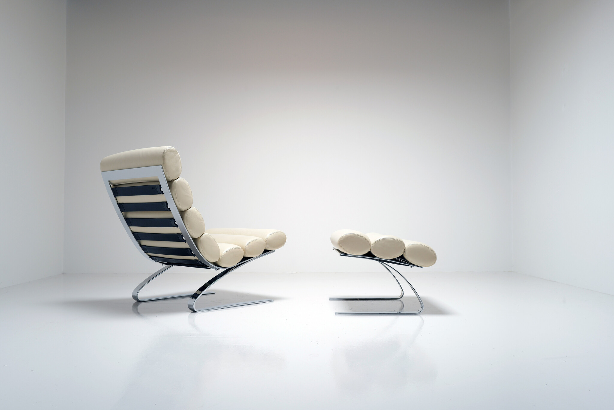 Sinus lounge chair met ottoman van Reinhold Adolf & Hans Jürgen Schröpfer voor COR, 1970s