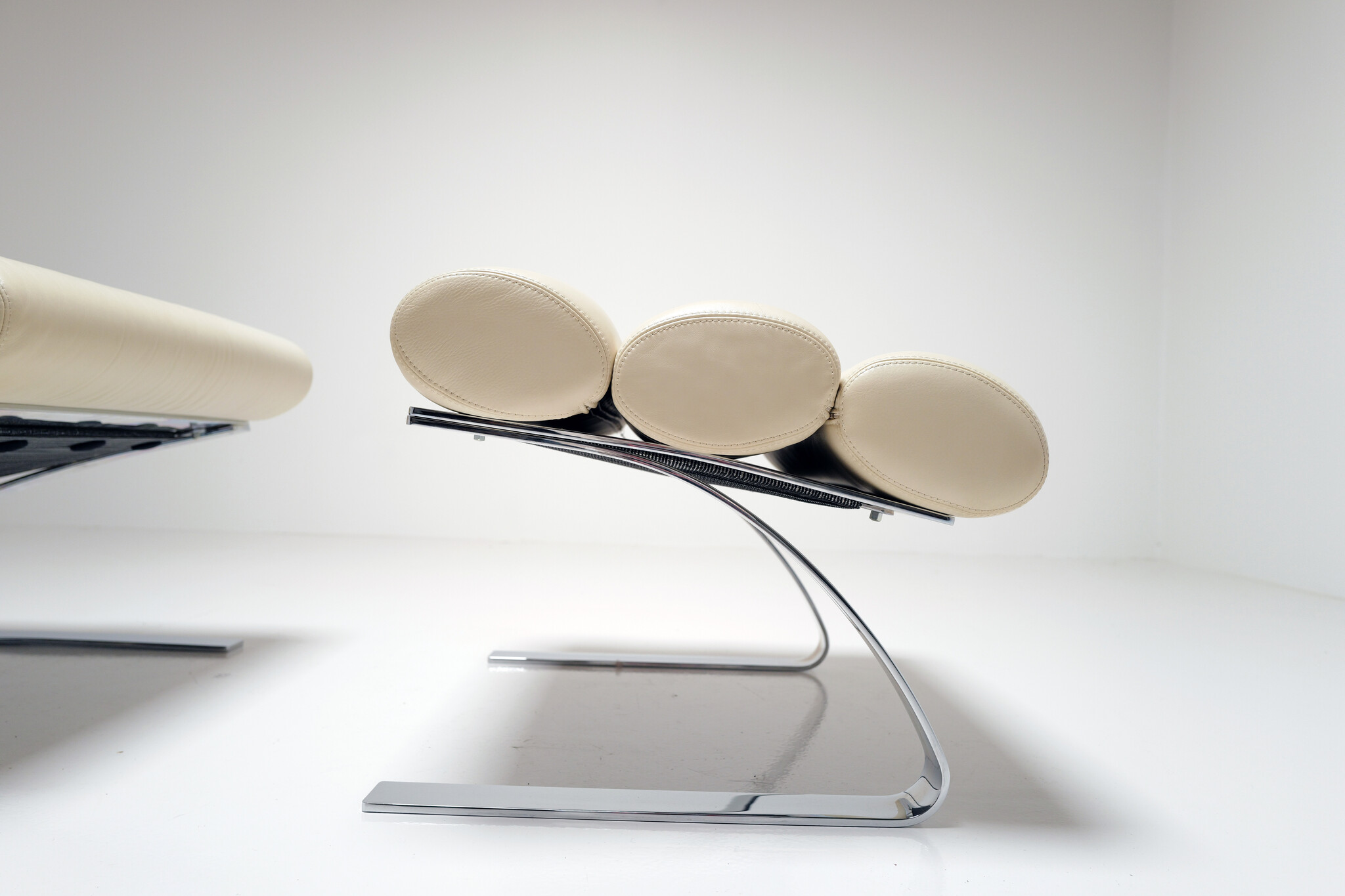 Sinus lounge chair met ottoman van Reinhold Adolf & Hans Jürgen Schröpfer voor COR, 1970s