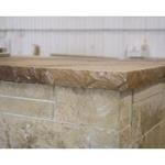 Concrete Countertop Heavy Chiseled Slate