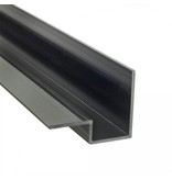 Concrete Countertop Randprofiel-Rechte hoek + achterwand profiel- 57mm - Voordeelpakket 4 stuks