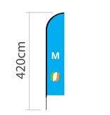 Beach flag Straight M - 70x330cm