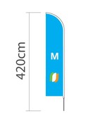 Beach flag Straight M - 70x330cm