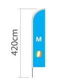 Beach flag Straight M - 70x330cm