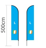 Beachflag Straight L - 75x380cm