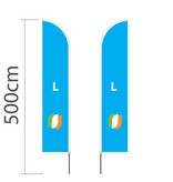 Beachflag Straight L - 75x380cm