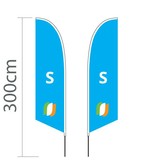 Beachflag Angled S - 60x240cm