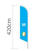 Beachflag Angled M - 70x330cm