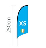 Beach flag Concave XS - 60x186cm