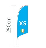 Beach flag Concave XS - 60x186cm (24" x 73")