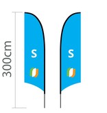 Beachflag Concave S - 60x240cm