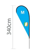 Beachflag Flying M - 100x240cm