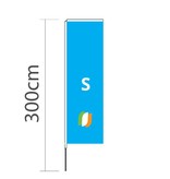 Beachflag Block S - 72x240cm