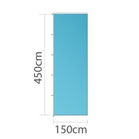 Drapeau sur mesure, 150x450cm
