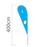 Beachflag Flying L - 100x300cm