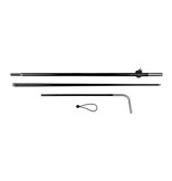 Beachflag Block mast XS, zwart