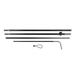 Beach flag Block pole S, black