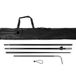Beach flag Block pole S, black