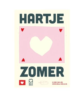 Mella Mella  Poster - Hartje Zomer - B2