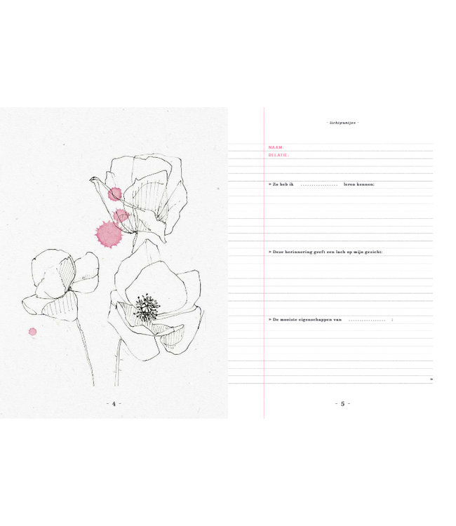 Uitgeverij De Wereld van Snor Lisa Kroon - Herinneringsboek