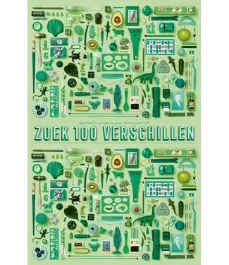 STRATIER XL Poster - Zoek de 100 verschillen - Groen