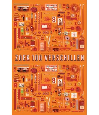 STRATIER XL Poster - Zoek 100 verschillen - Oranje