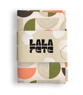 La La Fete Circles in Line Green - Medium