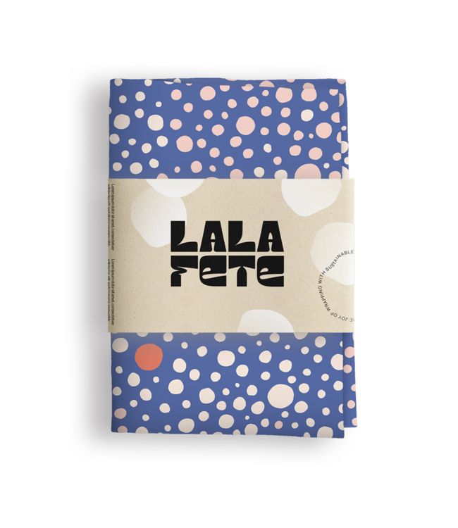 La La Fete Deaux Dots Kobaltblauw - Medium