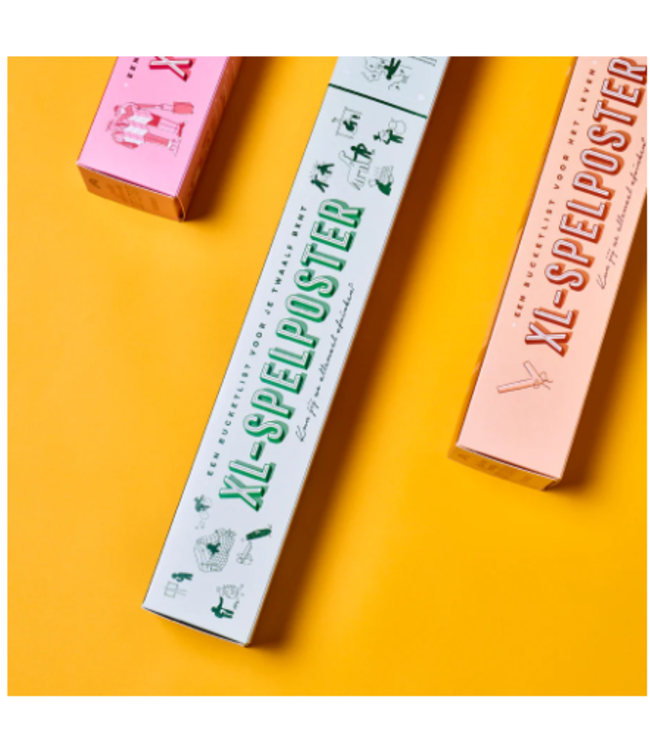 STRATIER XL Poster - XL Poster - Bucketlist voor kids