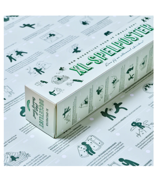 STRATIER XL Poster - XL Poster - Bucketlist voor kids