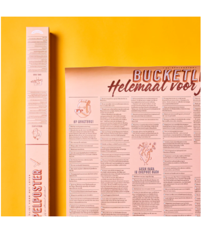 STRATIER XL Poster - Bucketlist voorjezelf!