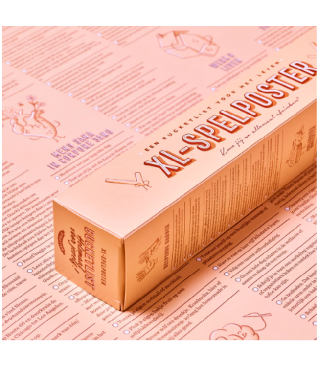 STRATIER XL Poster - Bucketlist voorjezelf!