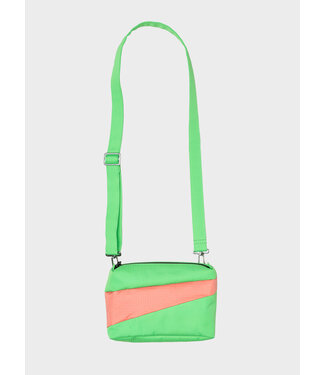 Susan Bijl The New Bum Bag - Greenscreen & Coral Small