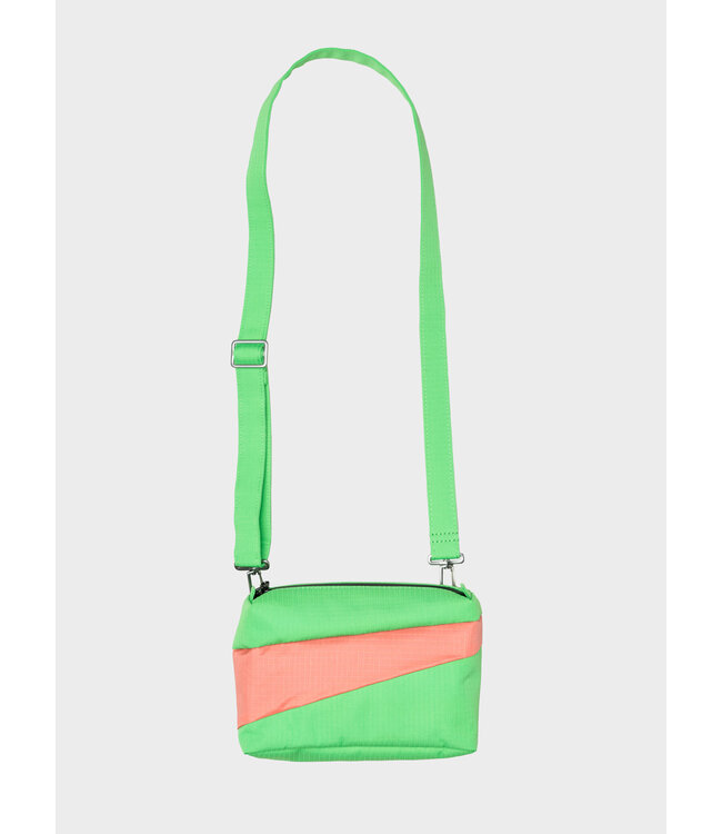 Susan Bijl The New Bum Bag - Greenscreen & Coral Small