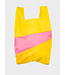 Susan Bijl The New Shopping Bag TV Yellow & Fluo Pink Large