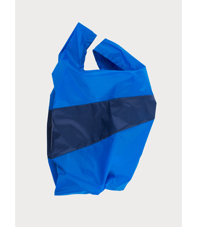 Susan Bijl TThe New Shopping Bag Blue & Navy Medium