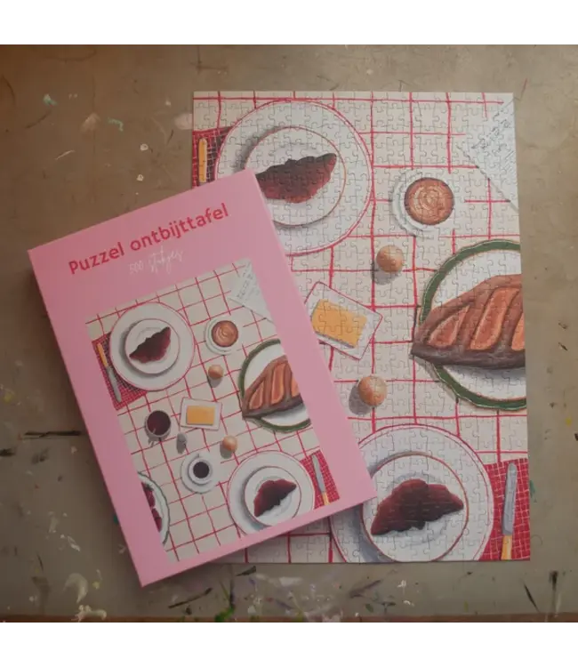 De Streken van Agnes Puzzel - Ontbijttafel - Groot