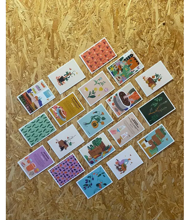 Uitgeverij De Wereld van Snor Moestuin kaartenboekje