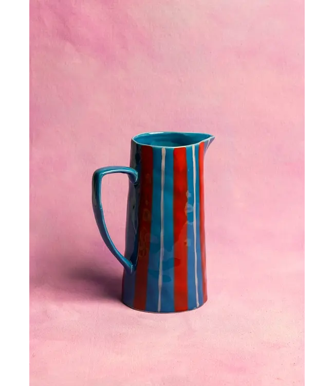 Maegen Karaf - lichtblauw/rood