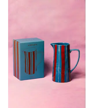 Maegen Karaf - lichtblauw/rood