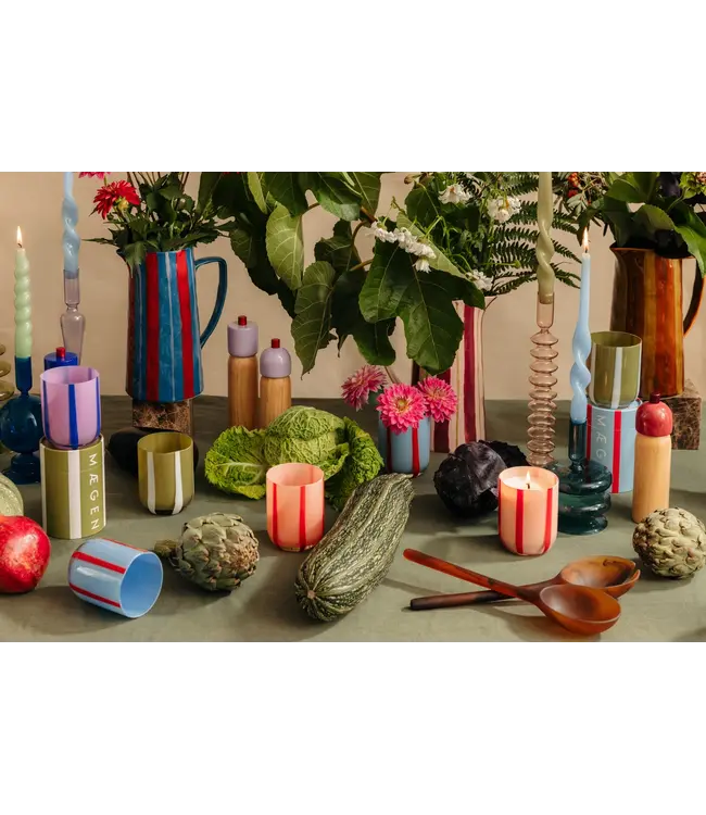 Maegen Karaf - Roze/Bordeauxrode